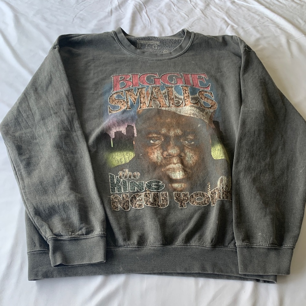 M Biggie Smalls Pullover Crewneck Sweatshirt